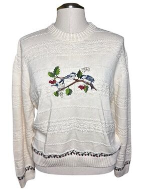 Cabela's Embroidered Cottagecore Vintage Knit Fall Sweater